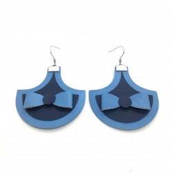 Cercei handmade din piele...