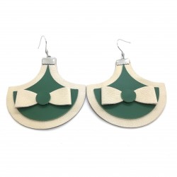 Cercei handmade din piele...