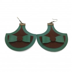 Cercei handmade din piele...